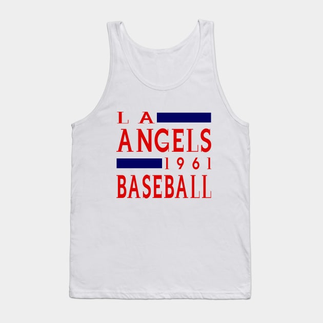 LA Angels Baseball Classic Tank Top by Medo Creations